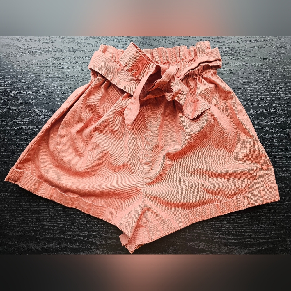 Wild Fable Coral Paperbag Shorts Women's Size XS